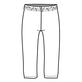 Moldes de confeccion para NENAS Accesorios Pantalon pajama 8099